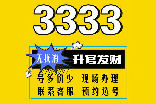 成武尾號(hào)3333吉祥號(hào)